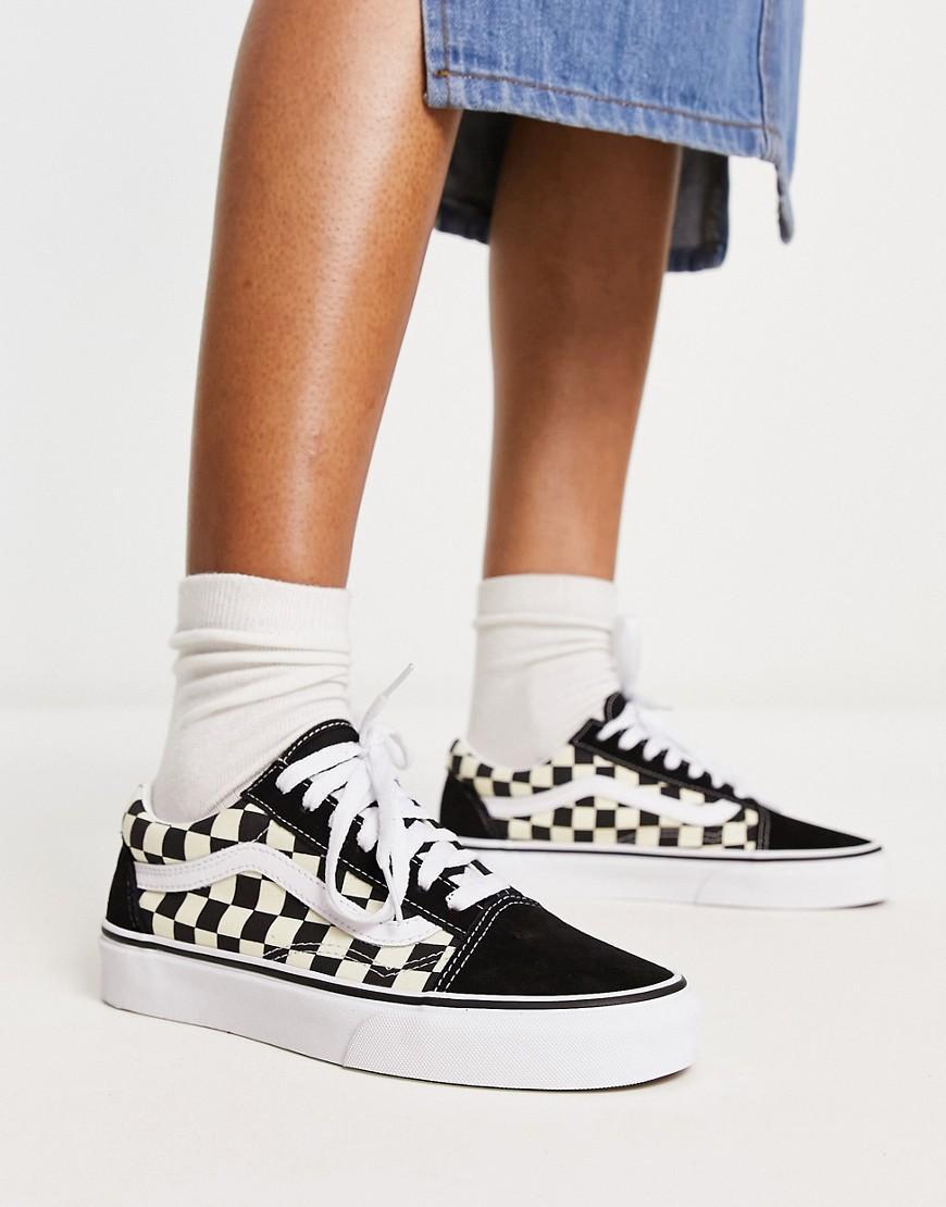 Vans UA Old Skool Sneakers Primary Check Black/White M 6.5/ W 8 Product Image