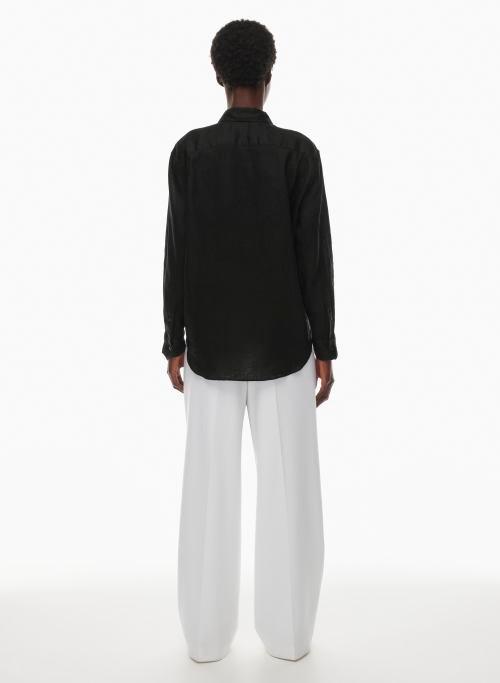 essential relaxed linen shirt Product Image