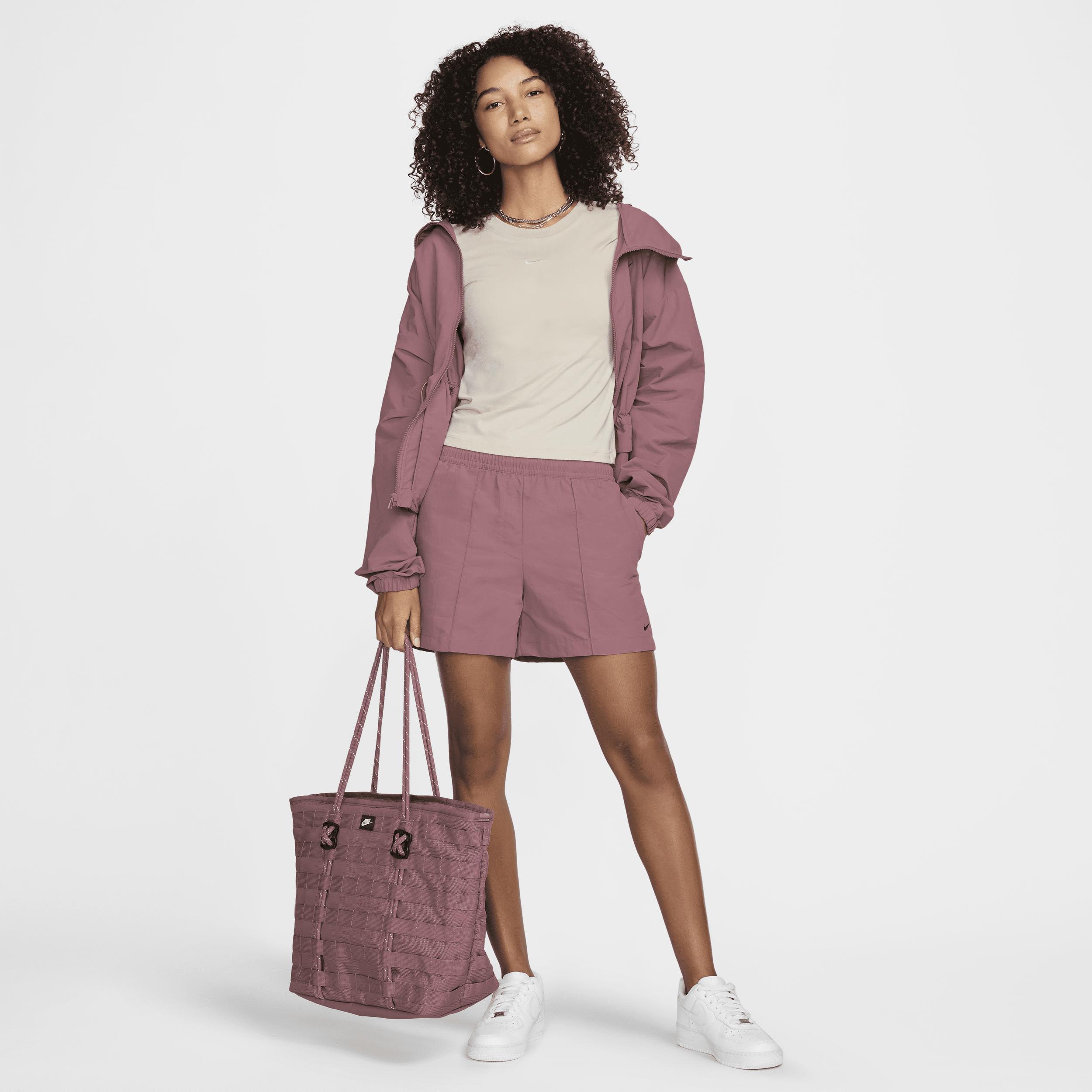 Nike Womens Nike Chill Knit Crop T-Shirt - Womens Light Orewood /Light Orewood Product Image