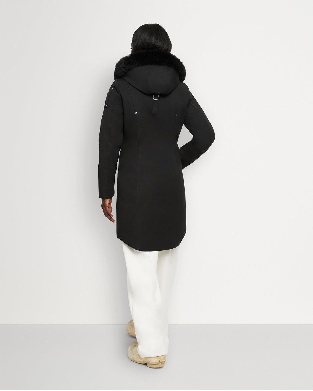 Moose knuckles Women Stirling Black Parka with Black Shearling Product Image