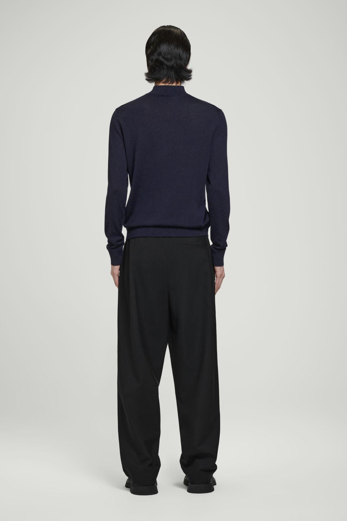 SLIM MERINO WOOL MOCK-NECK SWEATER Product Image