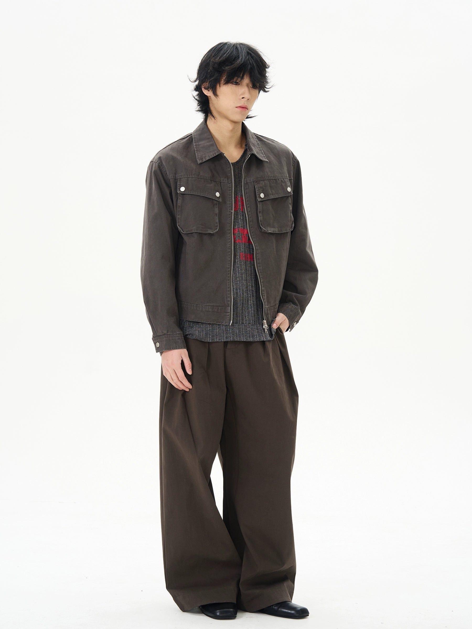 RT No. 12211 BROWN WORKWEAR ZIP-UP JK Product Image