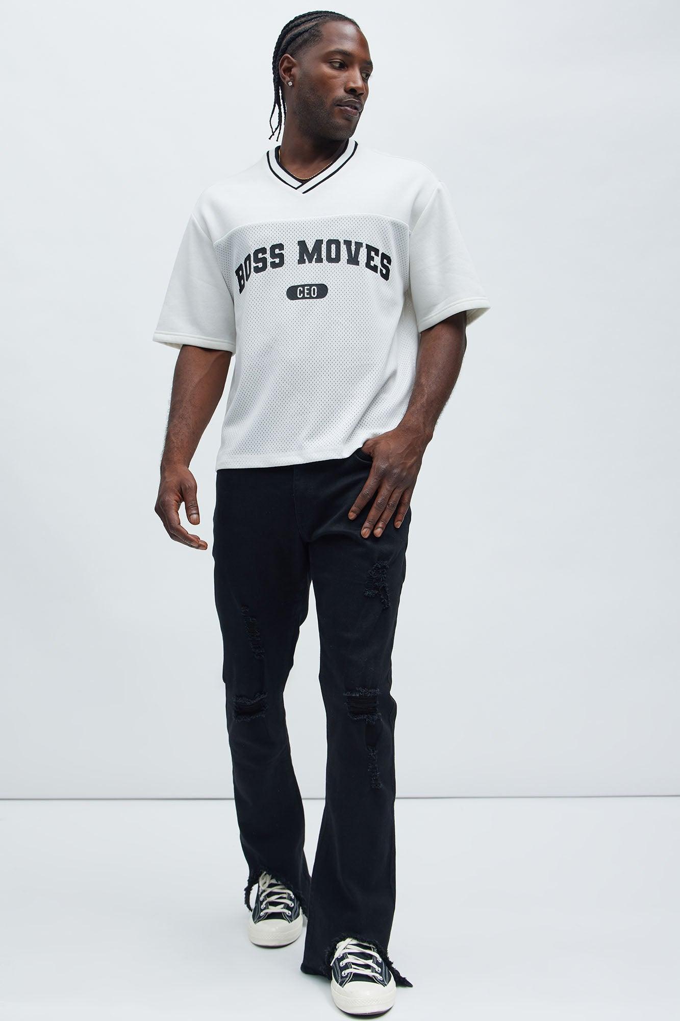 Tyson Boss Moves Panel Shirt - White Product Image