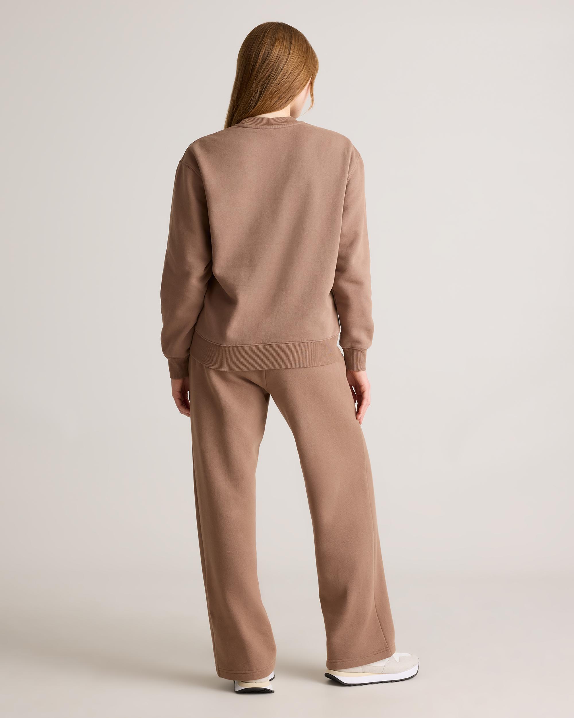 Quince | Women's Organic Heavyweight Fleece Straight Leg Sweatpants Organic Cotton Product Image