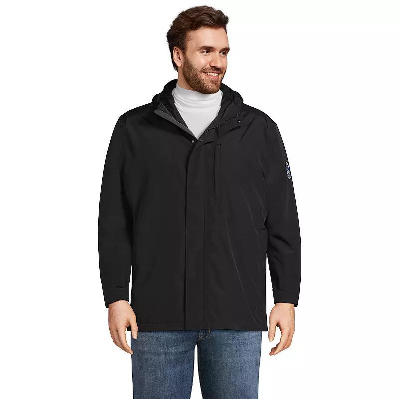 Mens Lands End Squall Waterproof Insulated Winter Jacket Deep Blue Product Image