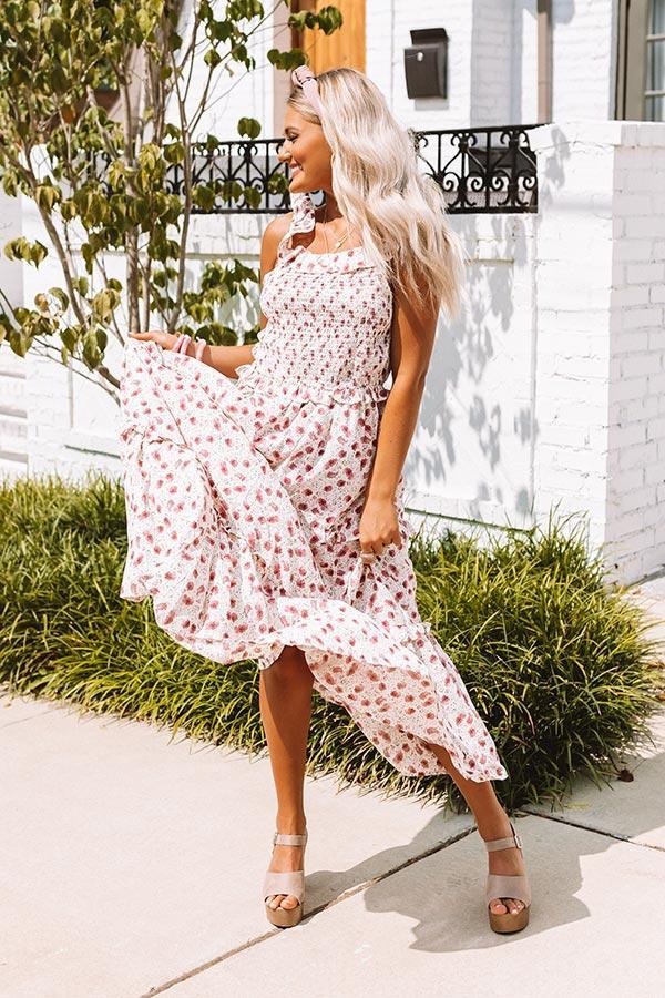Among The Wildflowers Smocked Midi Product Image