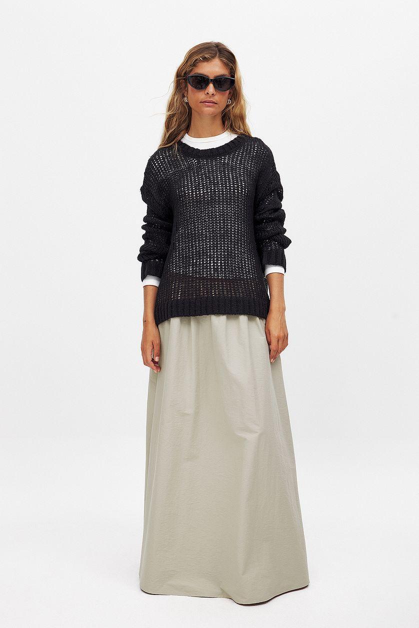 Cotton Midi Skirt Product Image