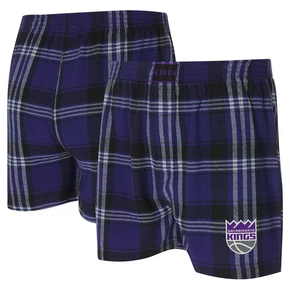 Men's Concepts Sport Purple Sacramento Kings Region Flannel Boxer Short, Size: Medium, Kng Purple Product Image