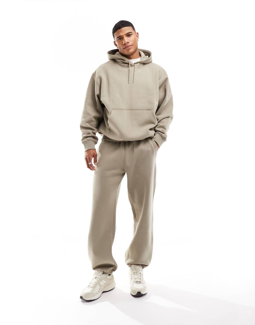 Weekday relaxed fit heavyweight jersey hoodie Product Image