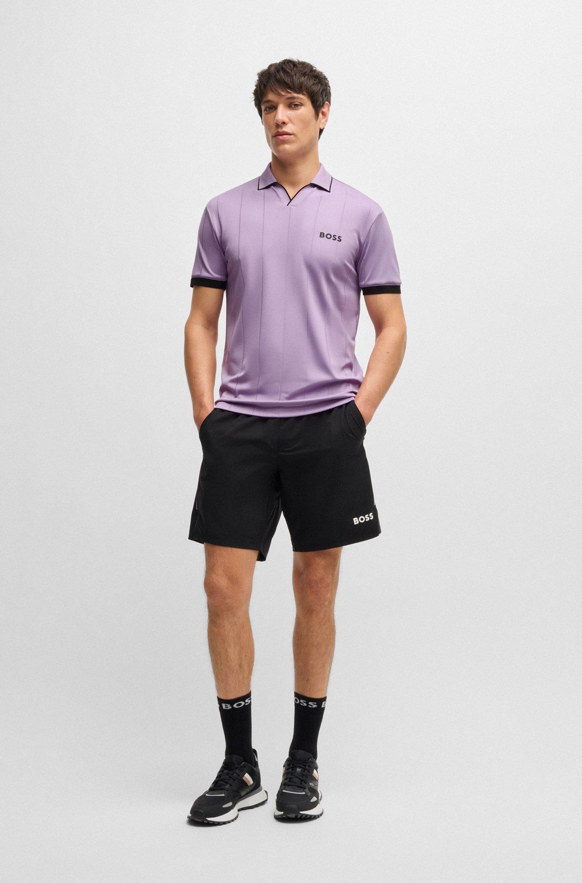 BOSS x Matteo Berrettini active polo shirt with four-way stretch Product Image