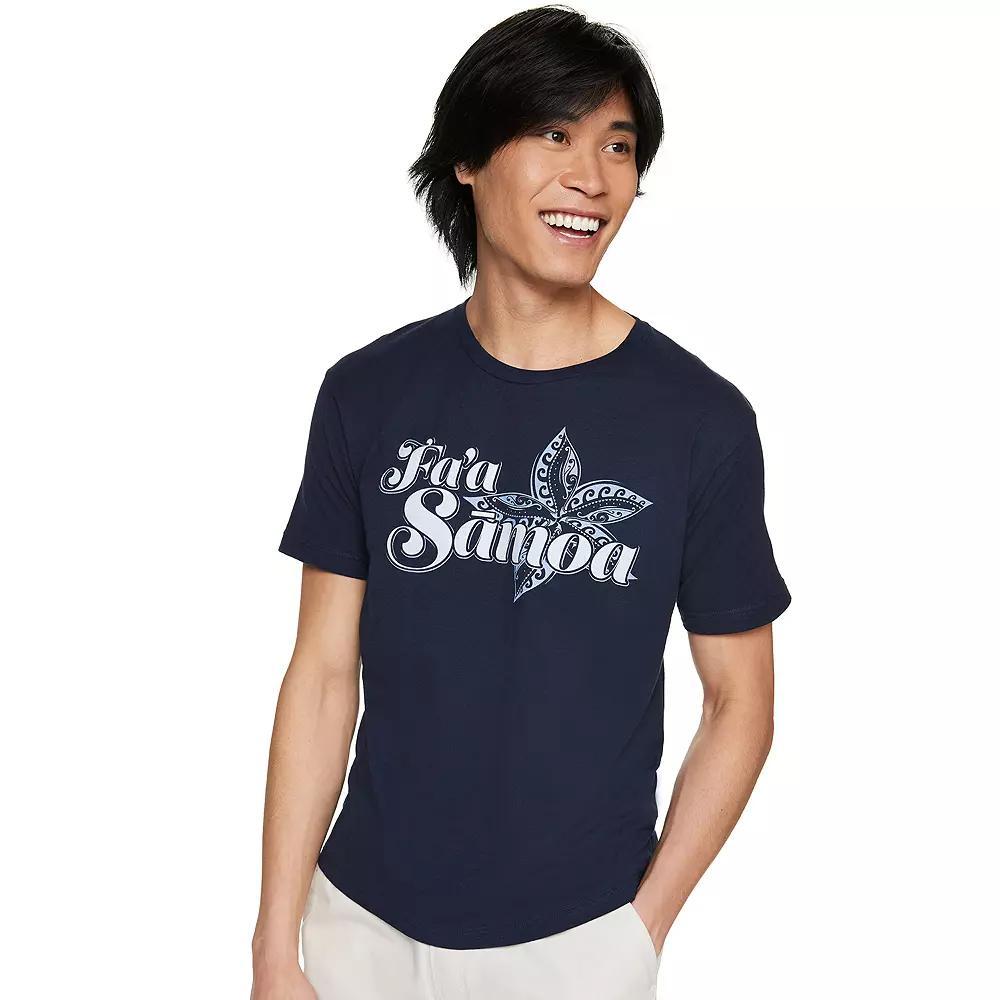 Men's The Samoan Way Country Pride Tee, Size: Large, Blue Product Image
