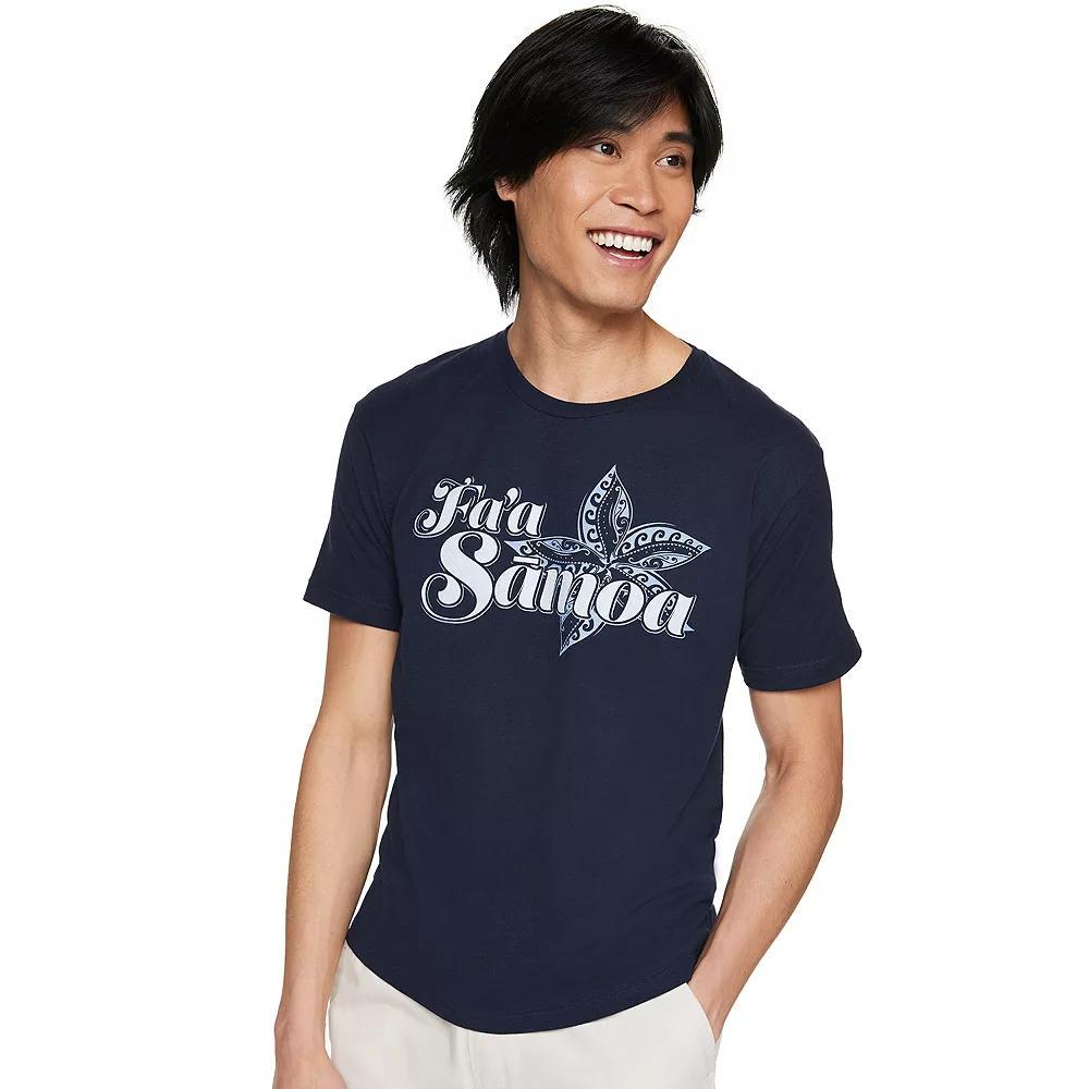 Men's The Samoan Way Country Pride Tee, Size: Large, Blue Product Image