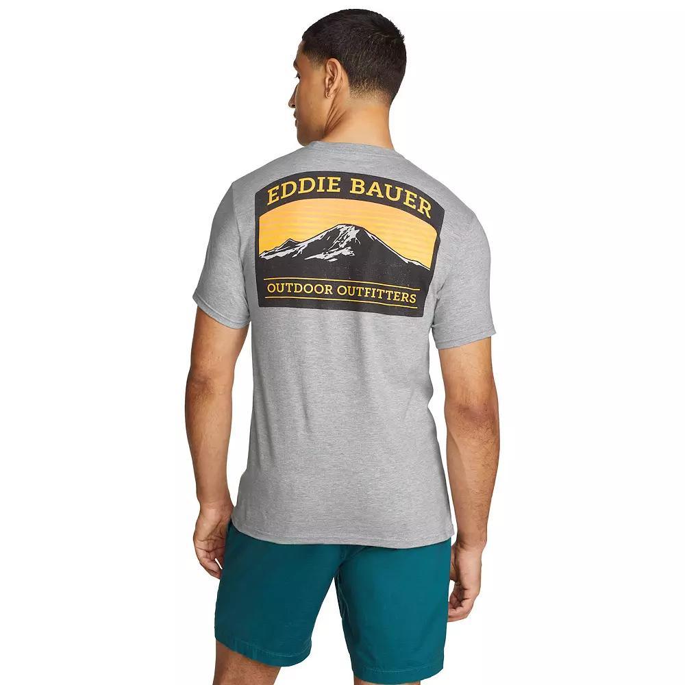 Mens Eddie Bauer Graphic Tee Grey Gray Product Image