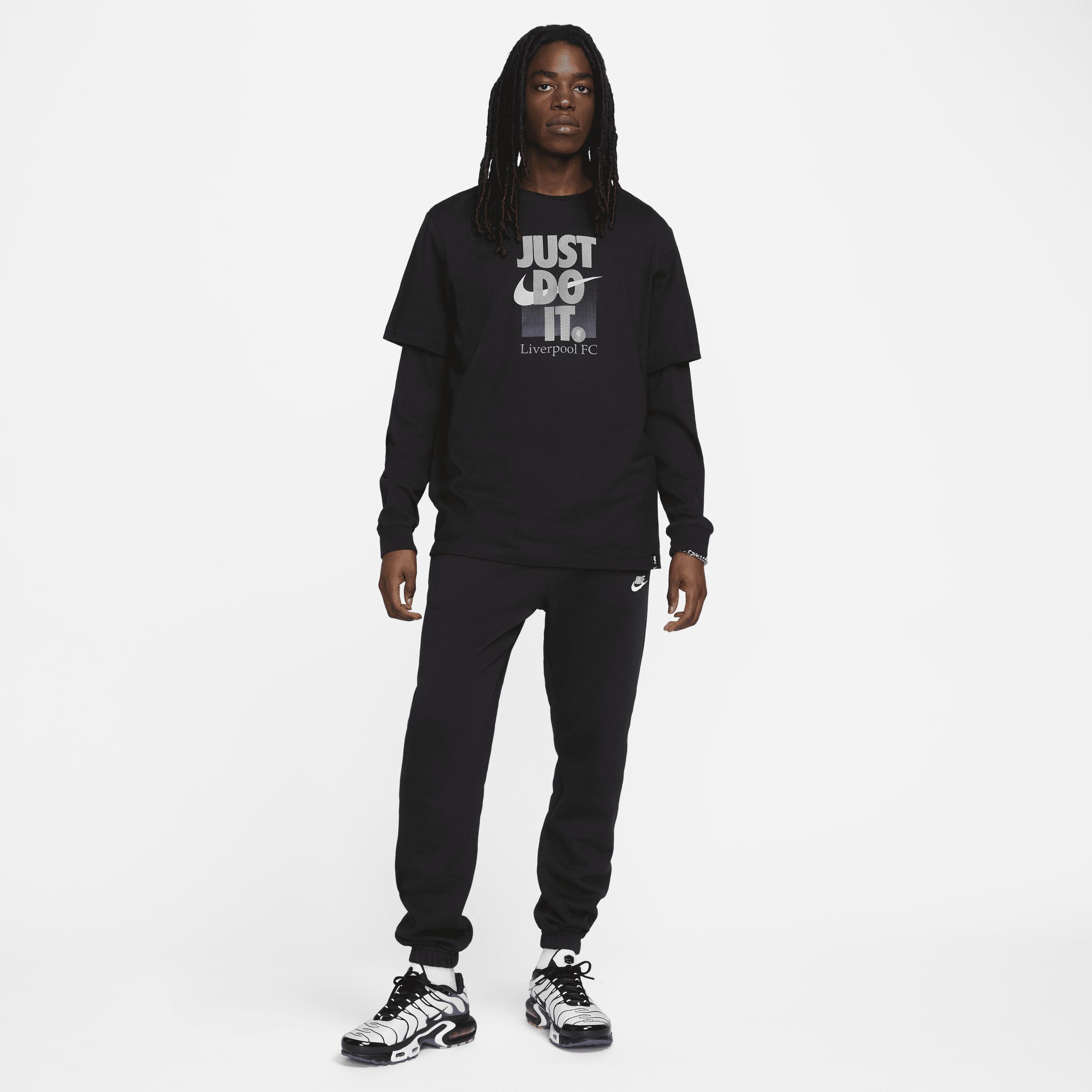 Men's Nike Black Liverpool Just Do It T-Shirt, Size: Small, Lvp Black Product Image