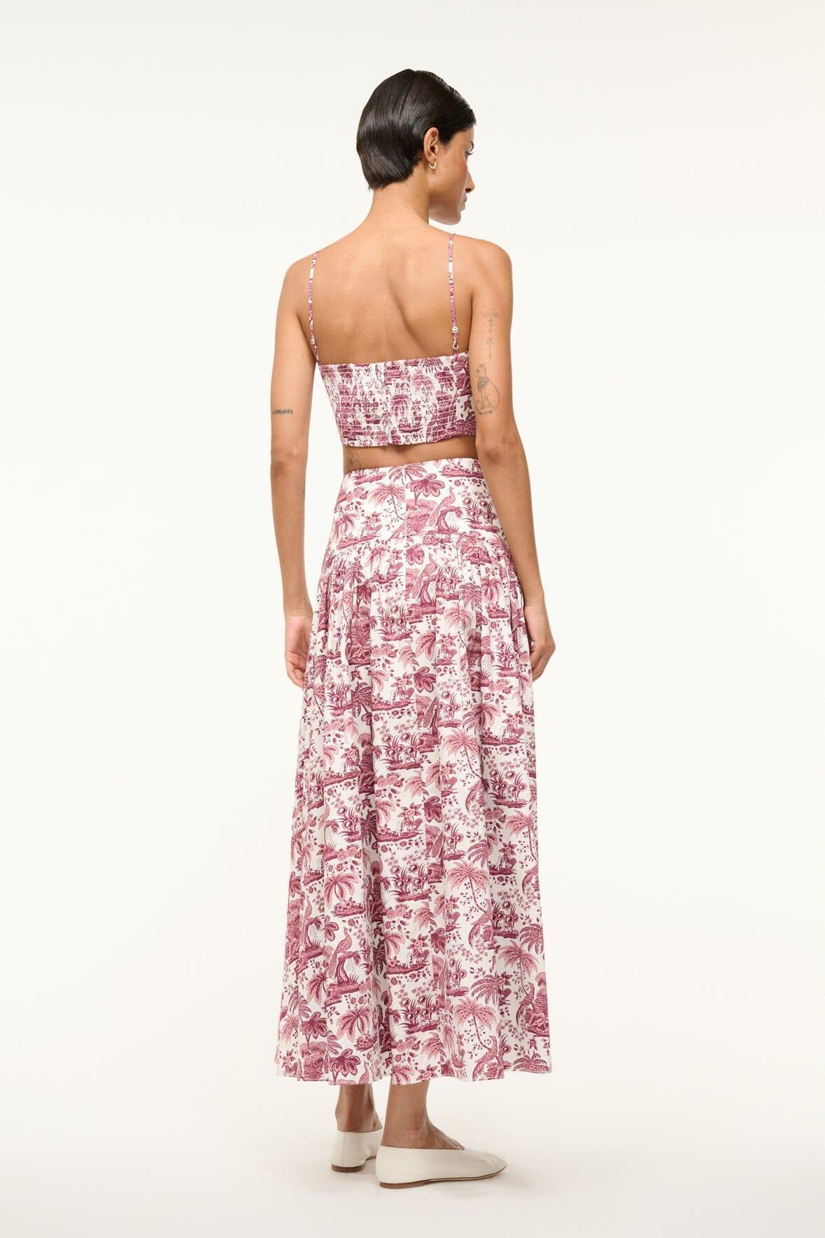 PROCIDA SKIRT | BORDEAUX TOILE Product Image
