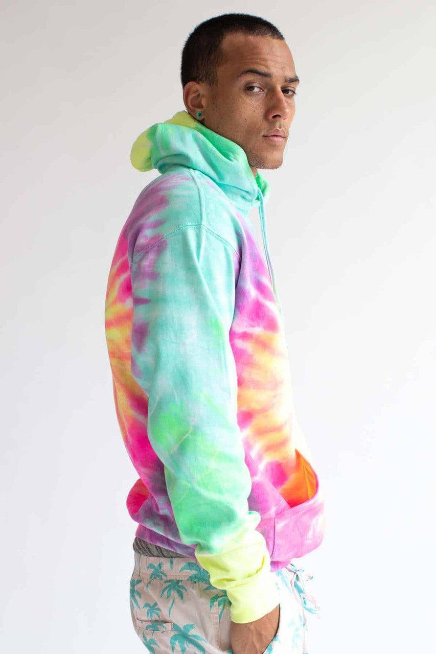 Fresh Rainbow Tie Dye Hoodie Product Image
