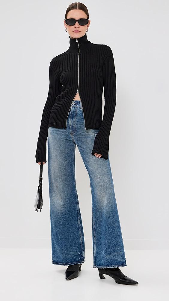 Acne Studios Koton Zip Up Cardigan | Shopbop Product Image