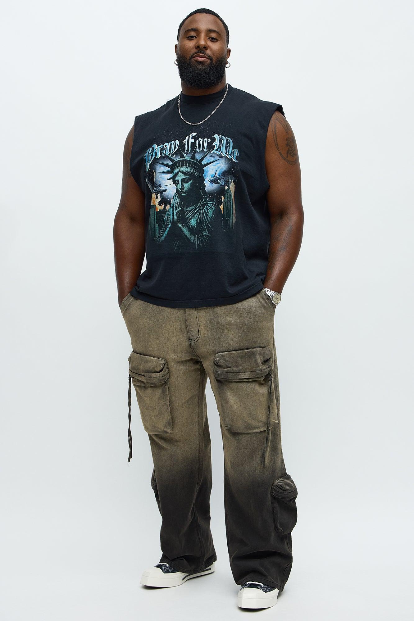 Pray For Me NYC Muscle Tee - Black Product Image