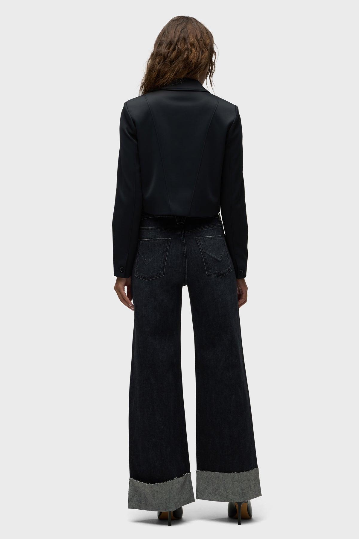 Jodie Wide Leg Petite Jean w/ Cuff Female Product Image