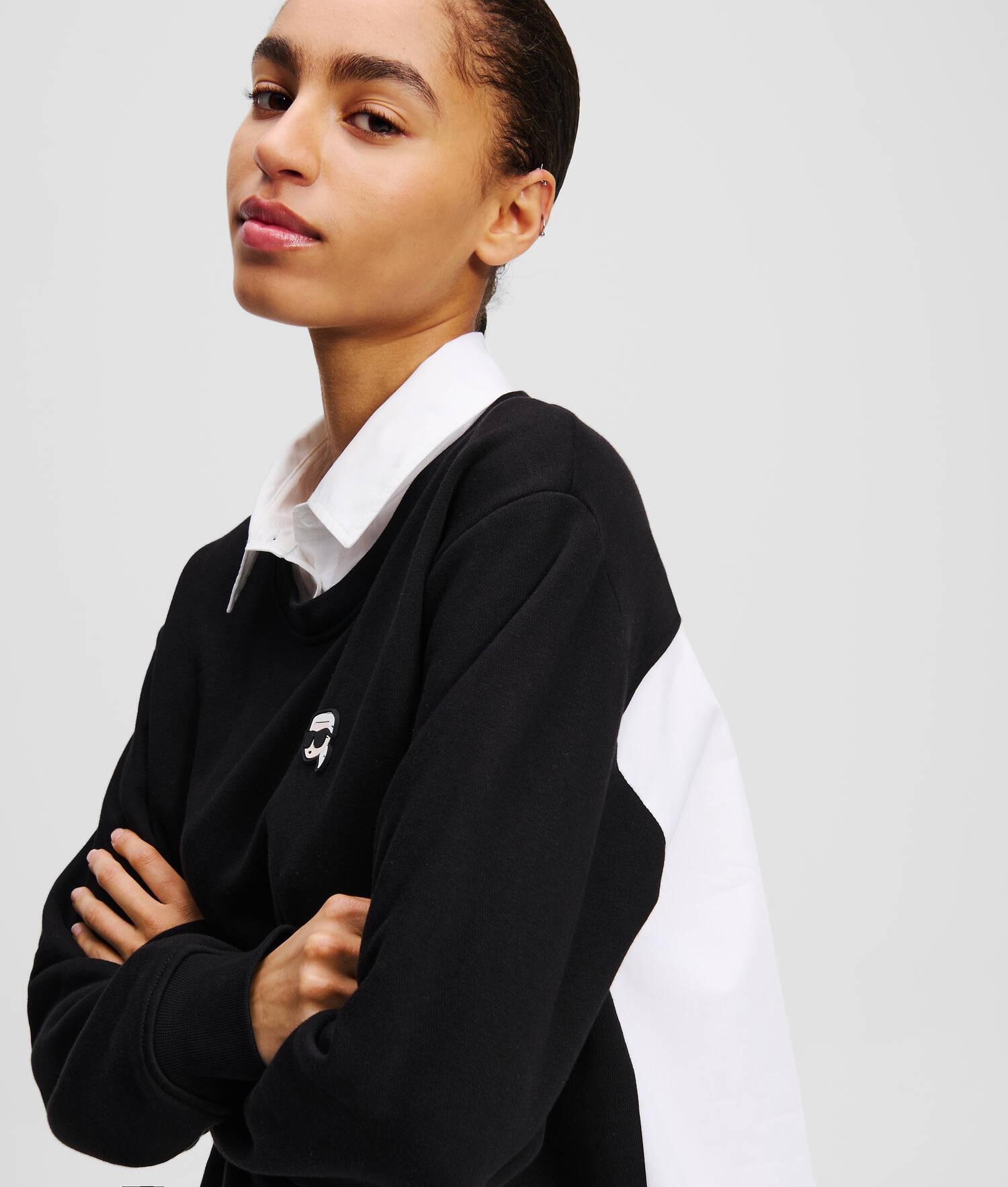 IKON FABRIC MIX SWEATSHIRT Product Image