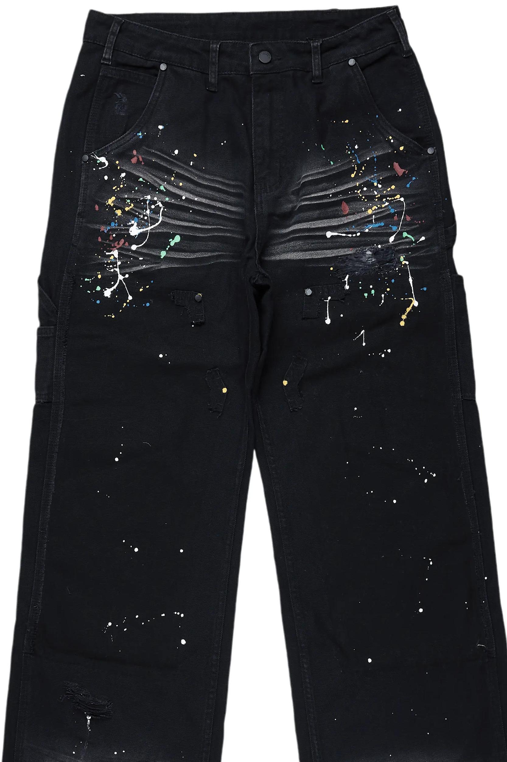 Naveen Black Baggy Fit Jean Male Product Image