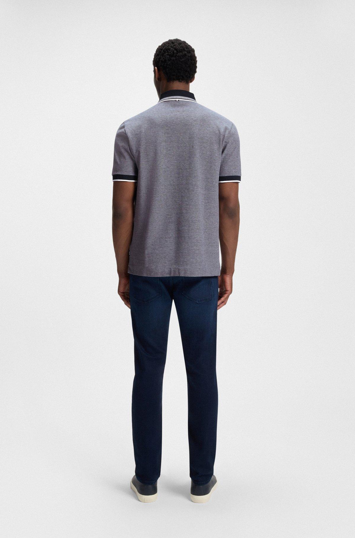 Oxford-cotton-piqué polo shirt with logo detail Product Image