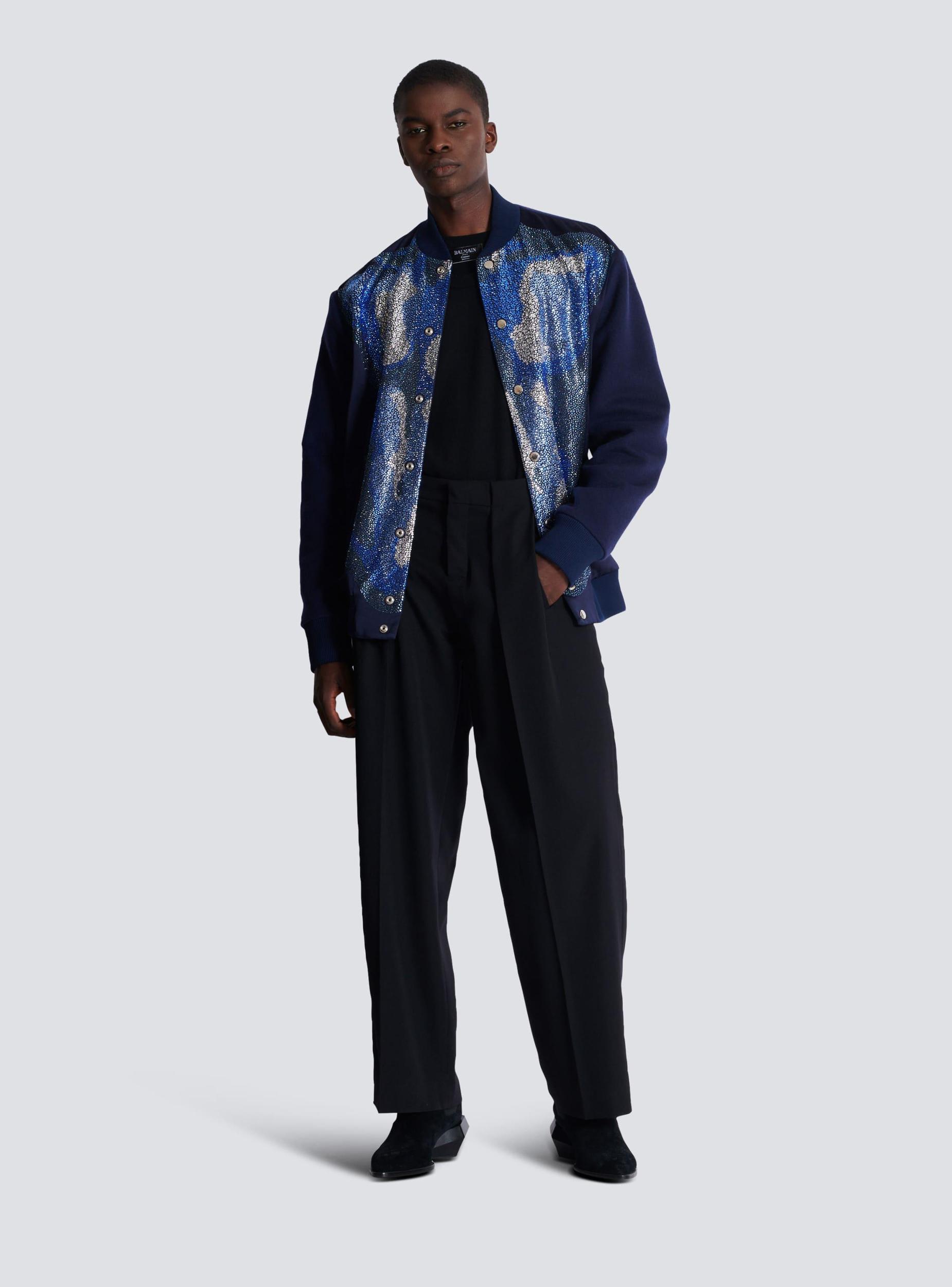 Pleated grain de poudre trousers Product Image