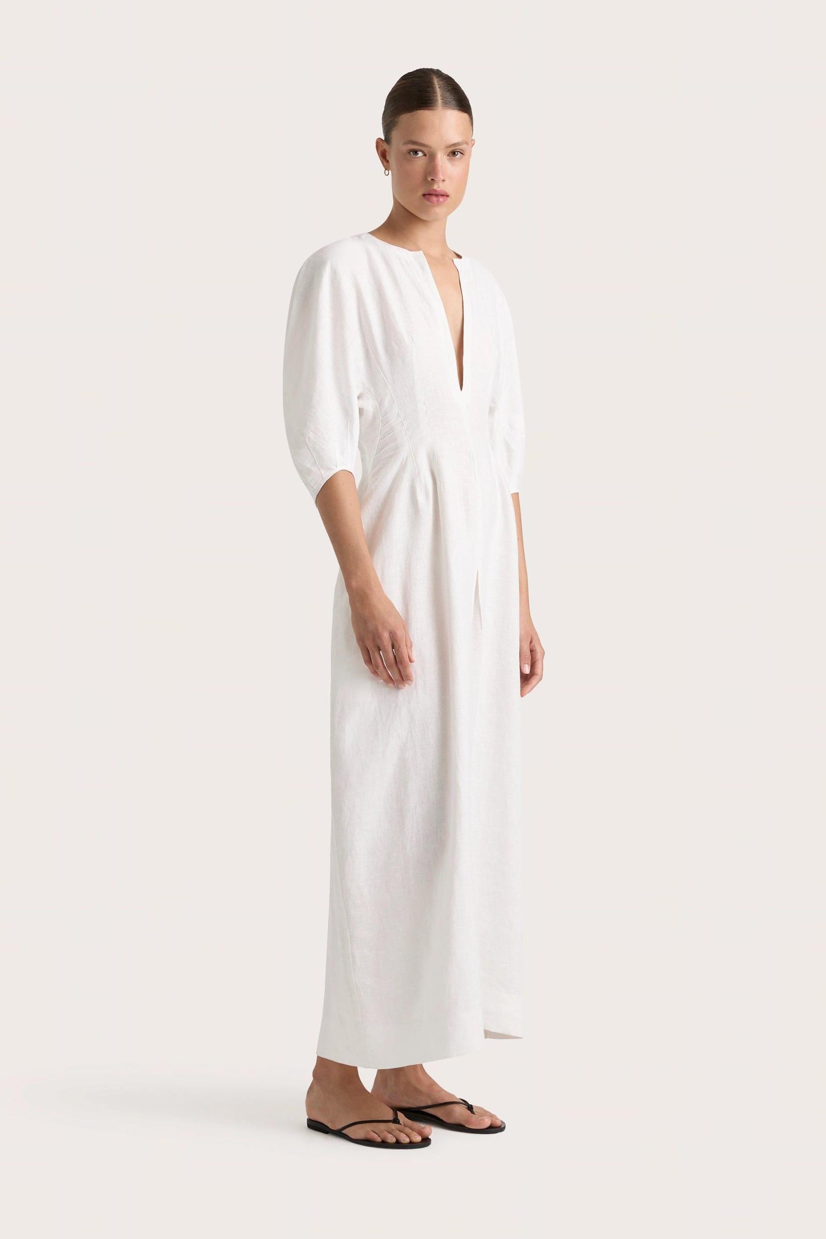 Soleil Maxi Dress White Product Image