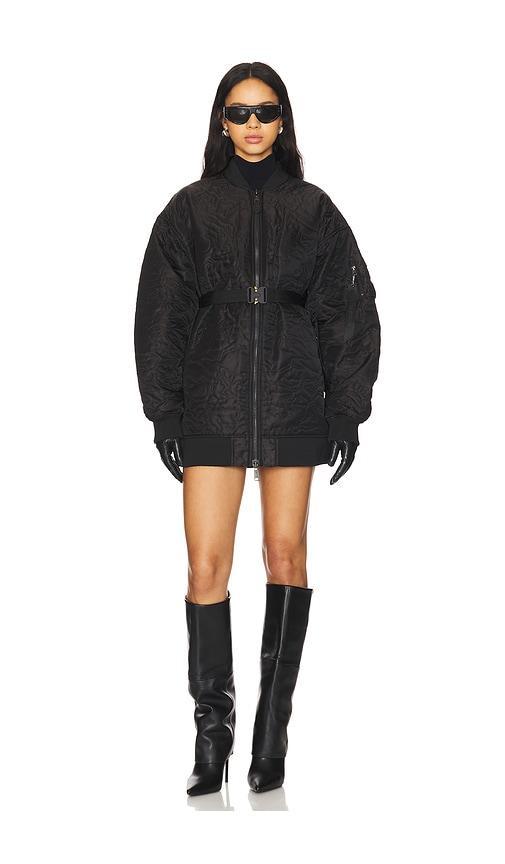Quilted Belted Ma-1 Flight Jacket ALPHA INDUSTRIES Product Image