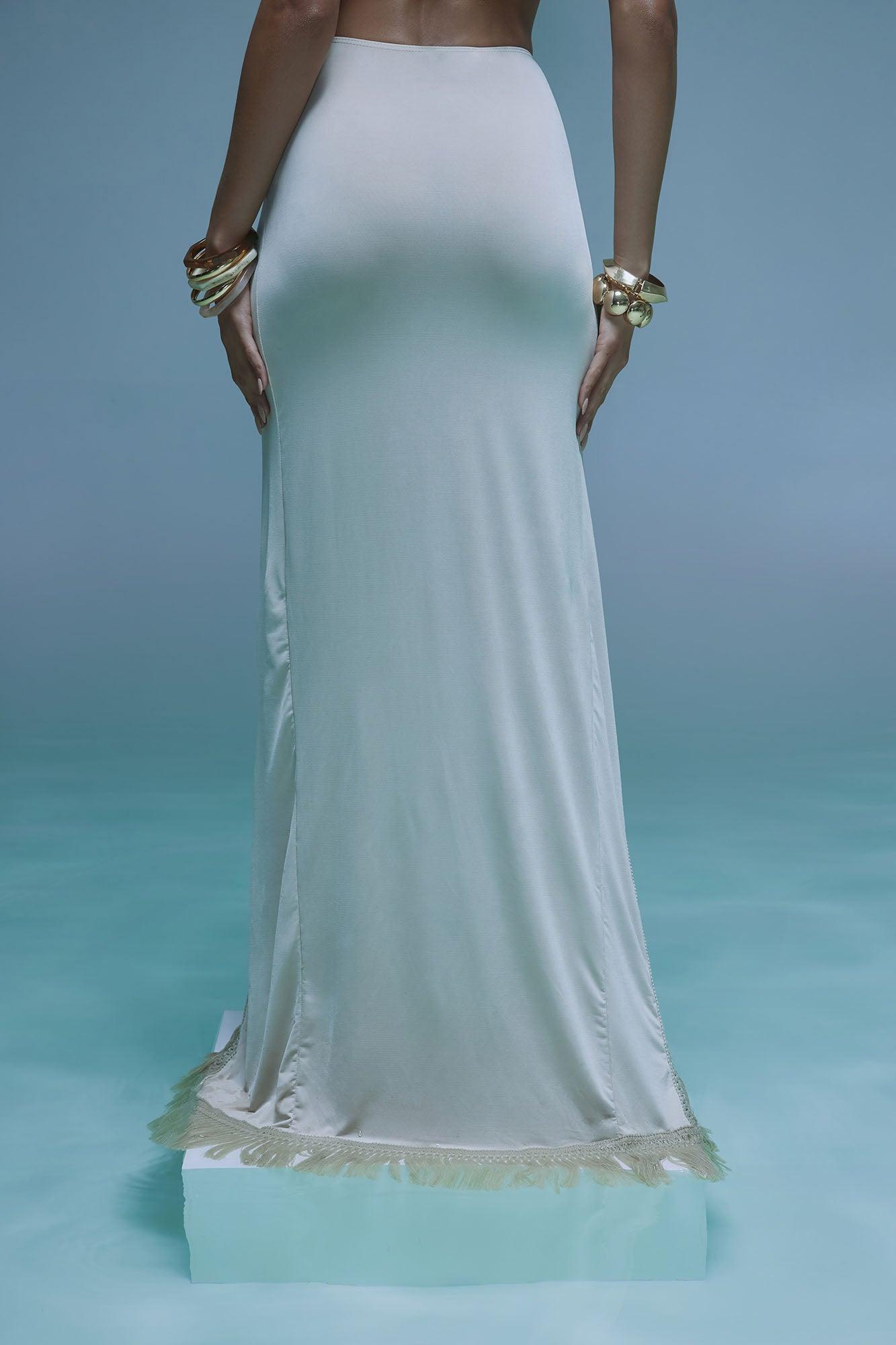 Making Memories Fringe Maxi Skirt - Sand Product Image