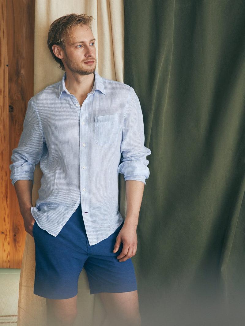 Belt Loop All Day Shorts (7" Inseam) - Navy Male Product Image