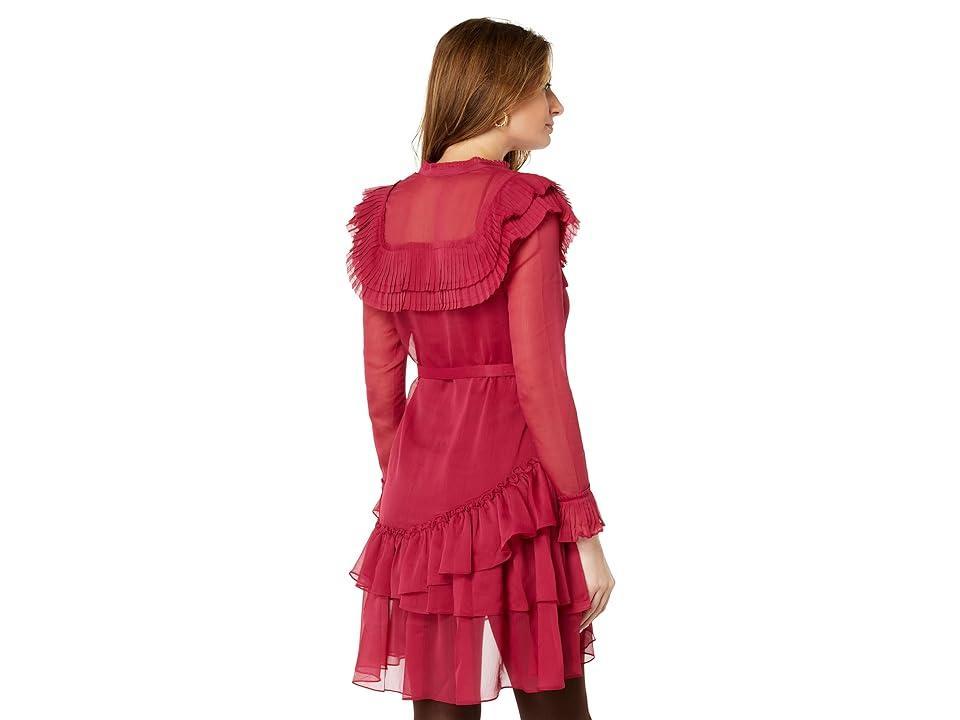 Ted Baker Anastai Ruffle Mini Dress (Deep ) Women's Clothing Product Image