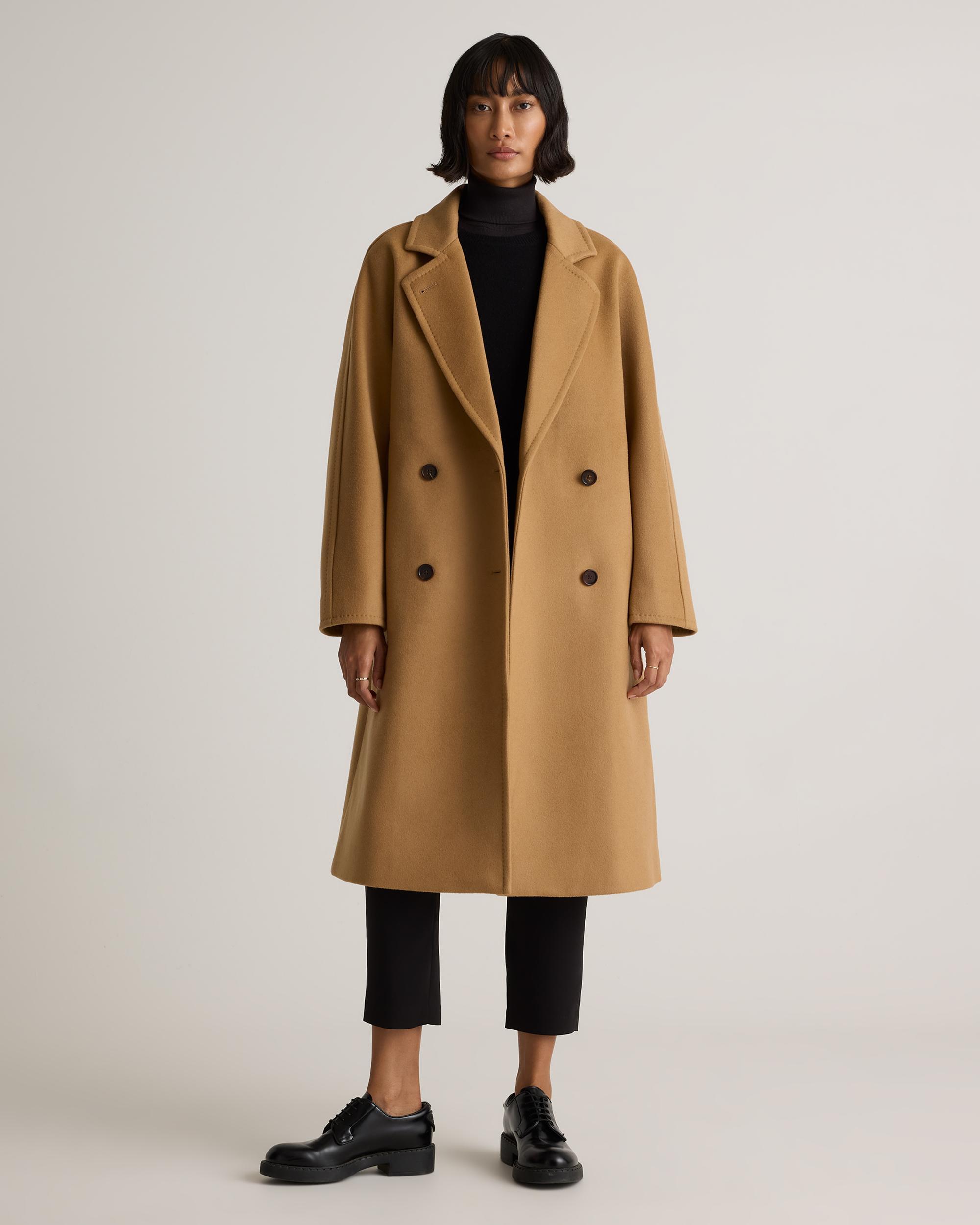 Quince | Women's Italian Wool Double-Breasted Slouch Coat Product Image