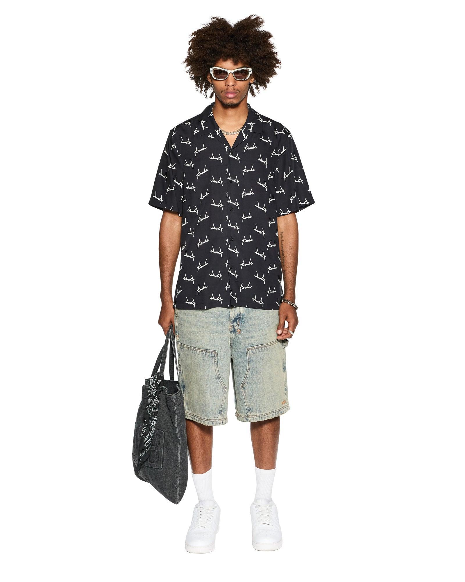 SKRIPT RESORT SS SHIRT BLACK Male Product Image