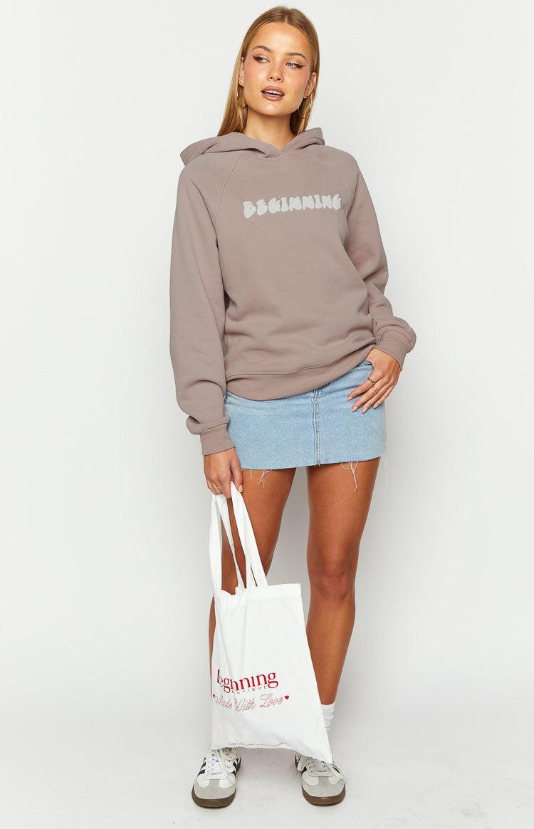 Beginning Beige Bubble Hoodie Product Image