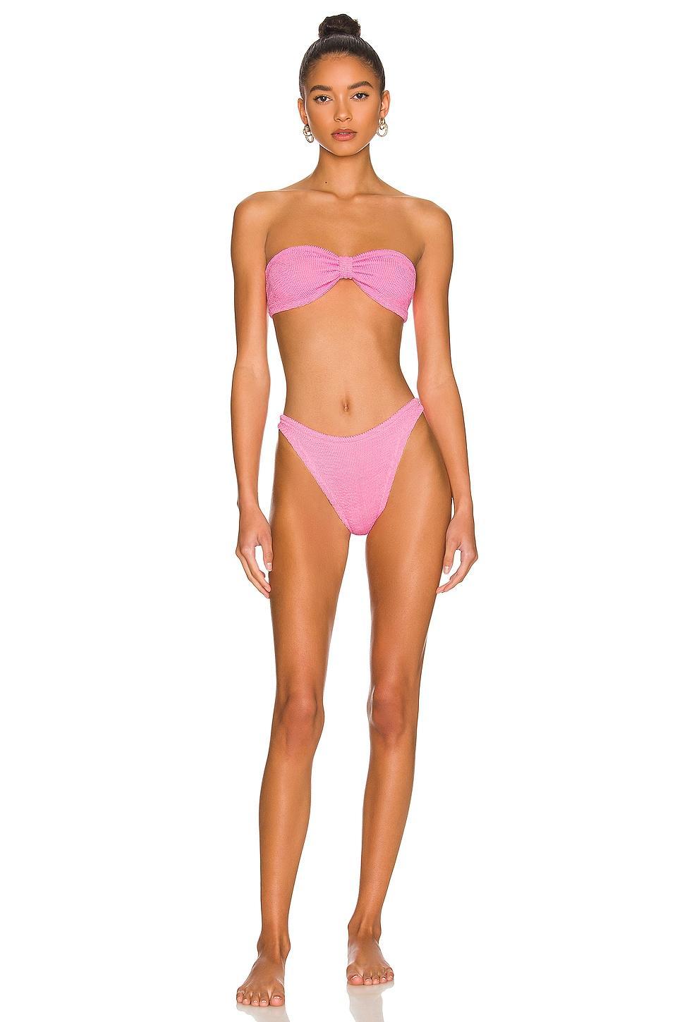 Womens Jean Bow Two-Piece Bikini Set - Lilac Product Image