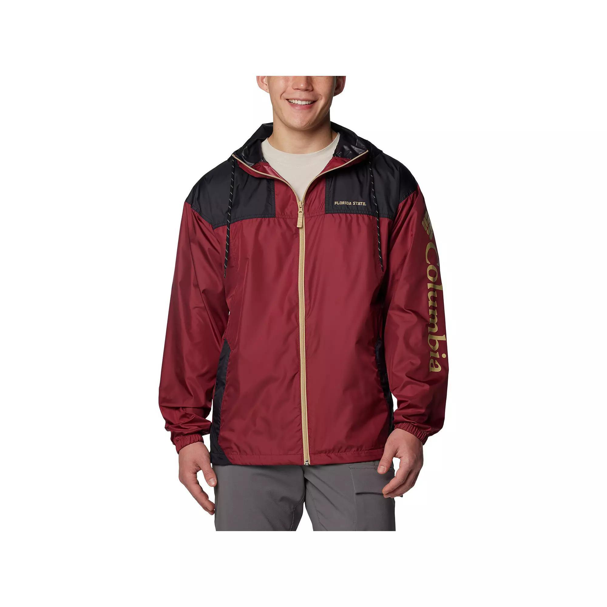 Men's Columbia Garnet Florida State Seminoles Flash Challenger II Omni-Shade Full-Zip Hoodie Windbreaker Jacket, Size: Medium, Red Product Image