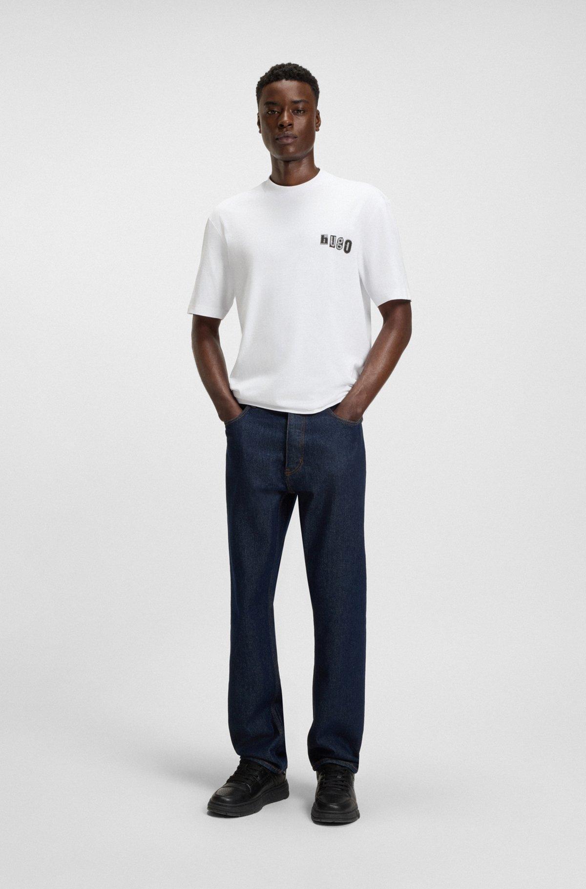 Cotton T-shirt with logo artwork Product Image