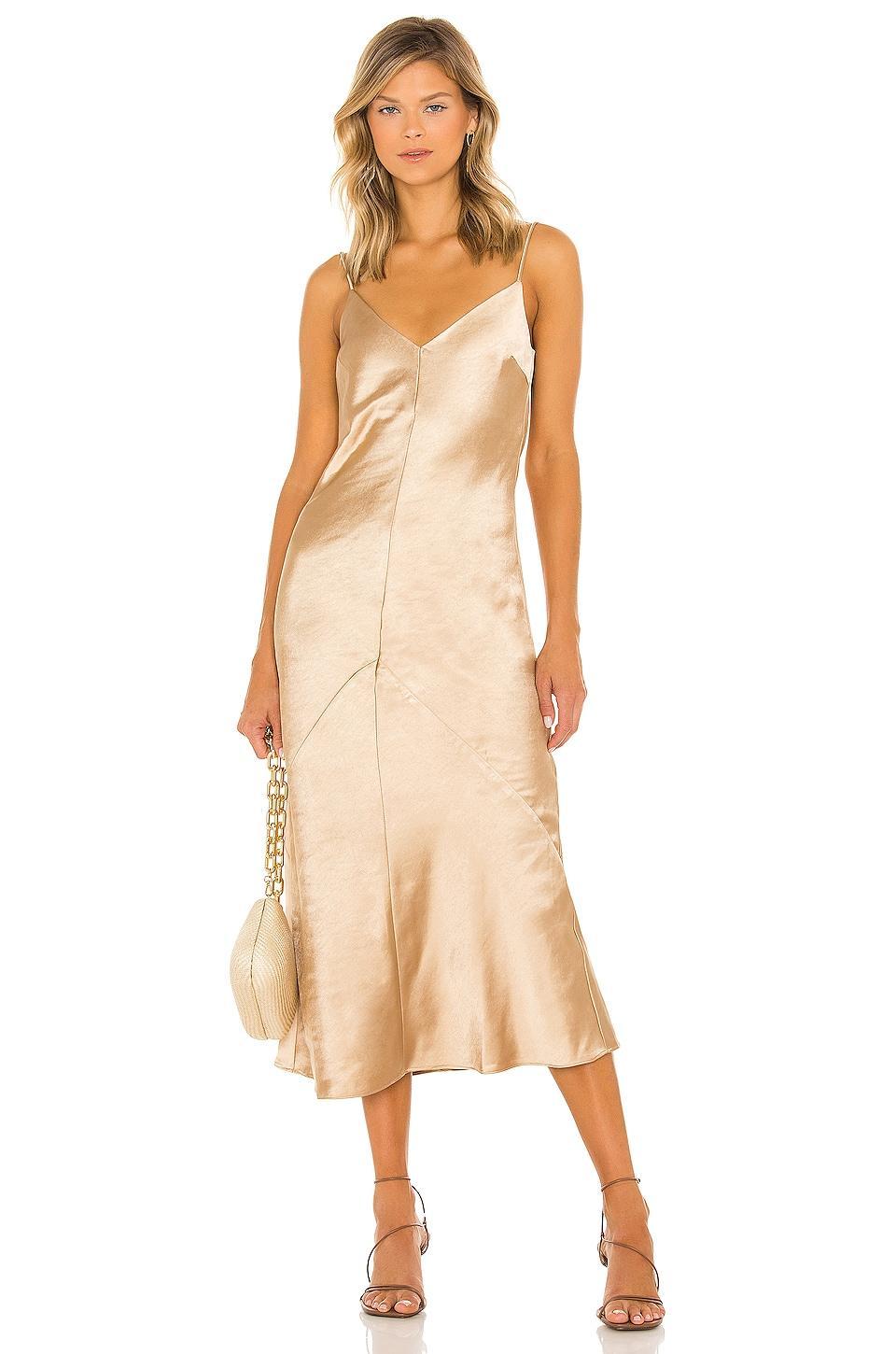 Dolly Satin Dress Line & Dot Product Image