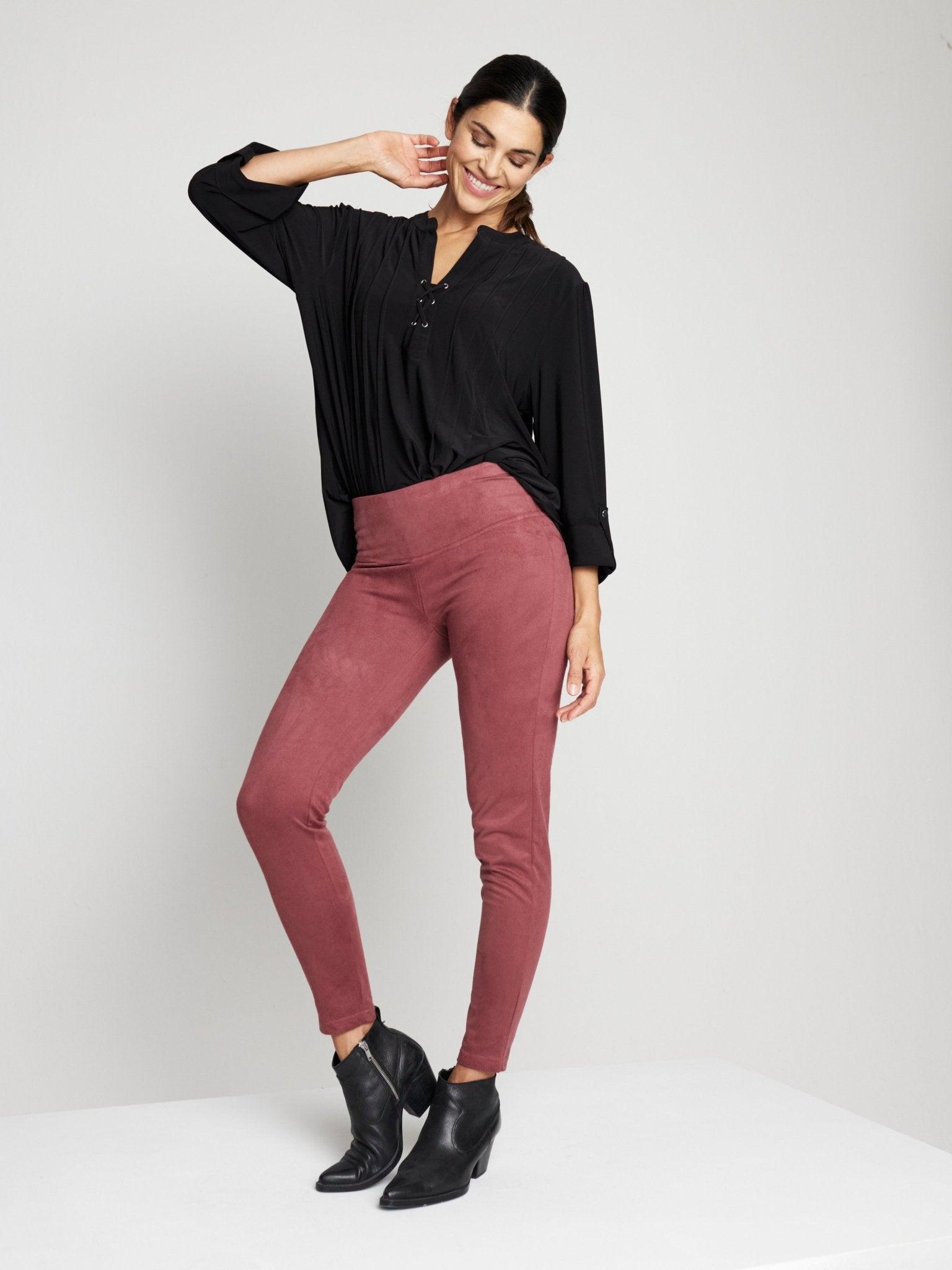 Roz & Ali Tummy Control Faux Suede Product Image