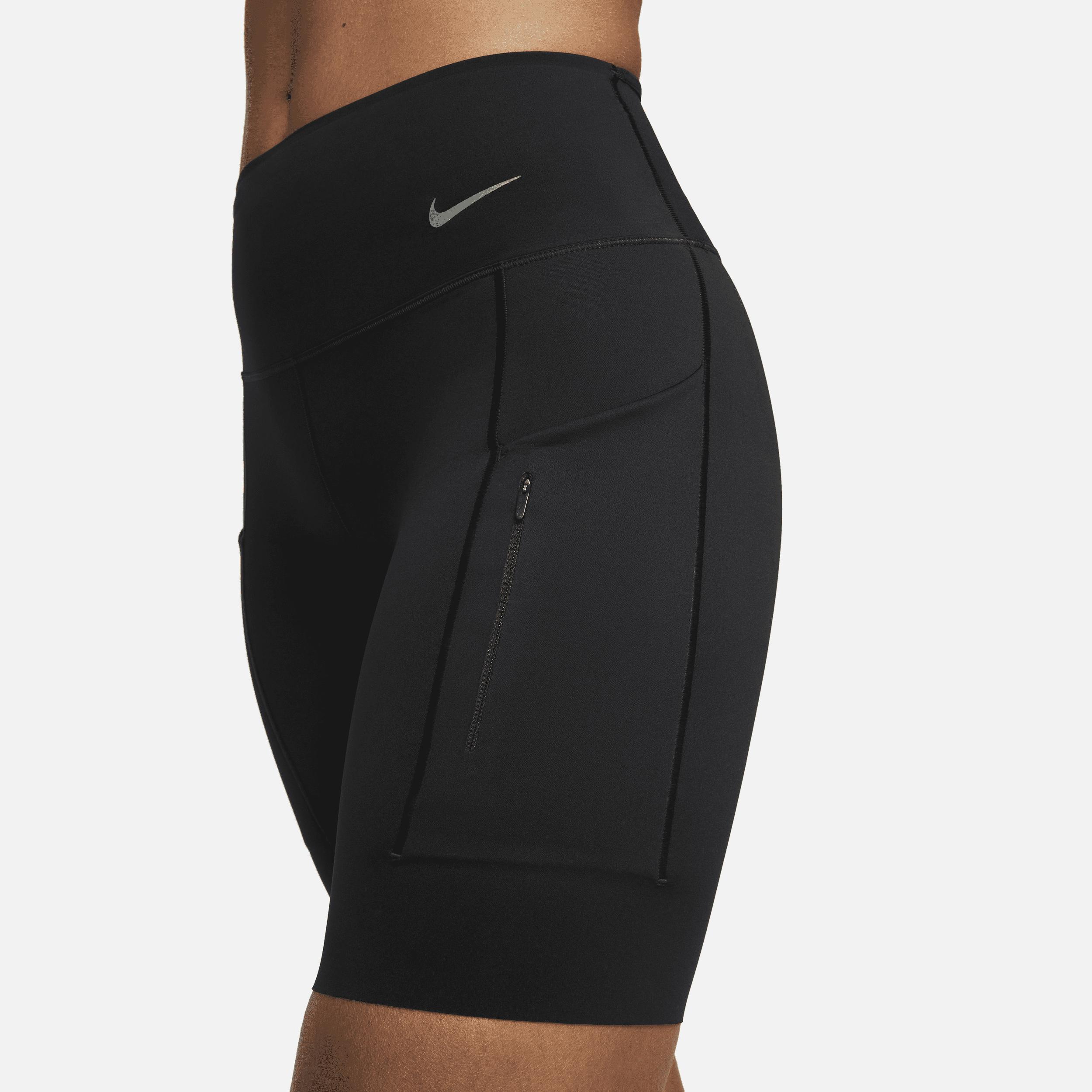 Nike Womens Go Firm-Support Mid-Rise 8 Biker Shorts with Pockets Product Image