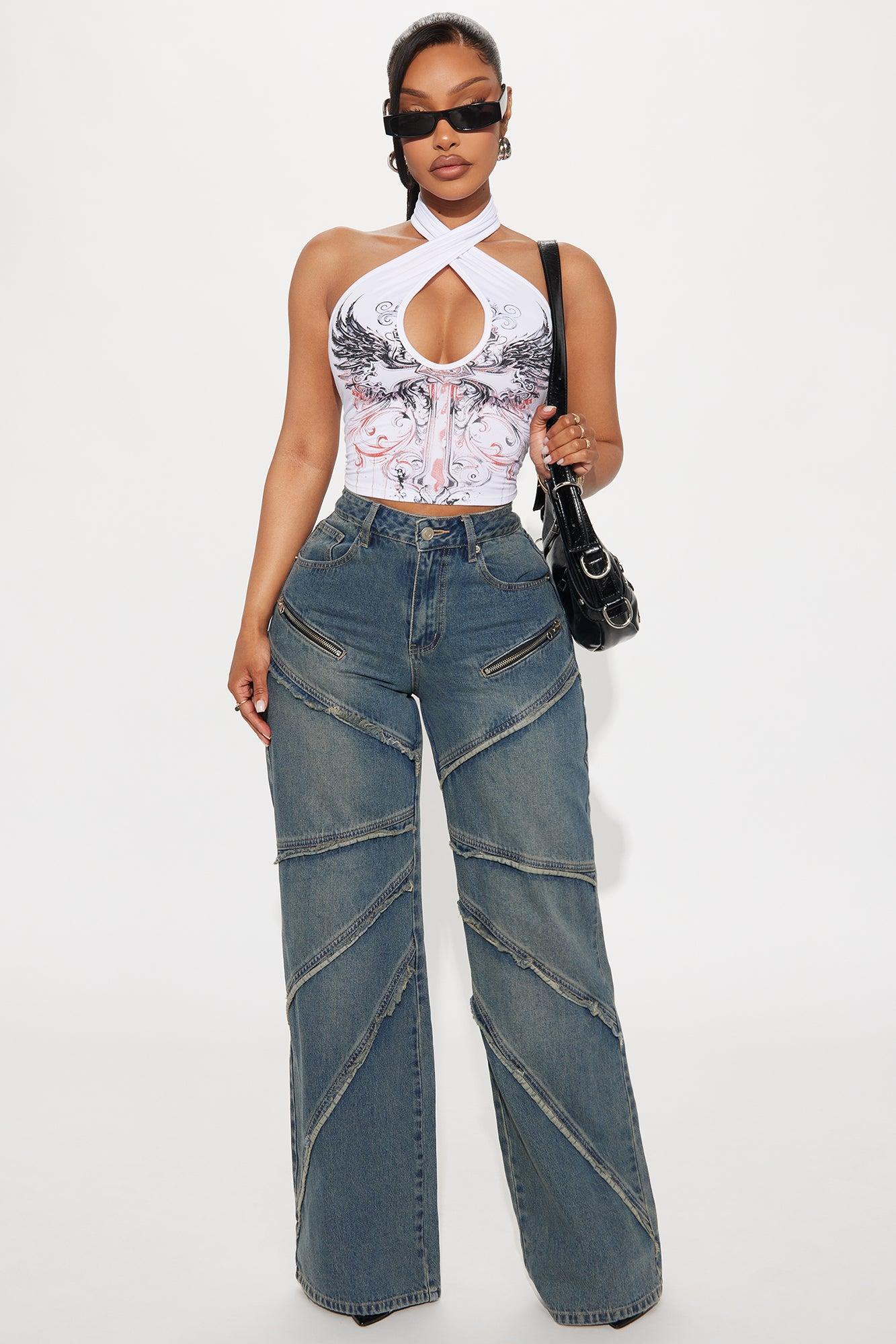 Spread Your Wing Halter Top - White Product Image