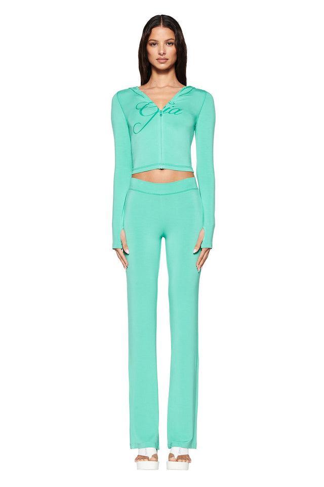 BLARE TRACKPANT - GREEN : TURQUOISE : TEAL Product Image