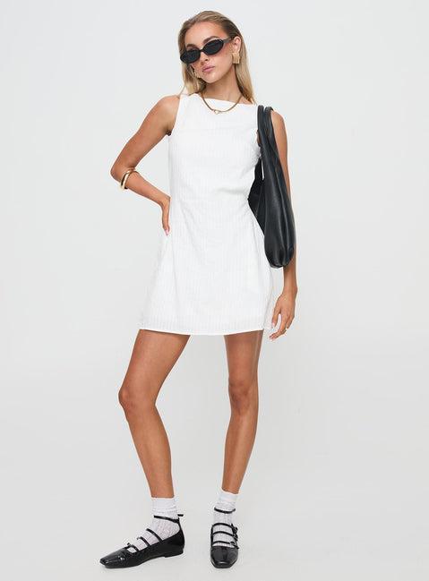 Swoon Mini Dress White Product Image