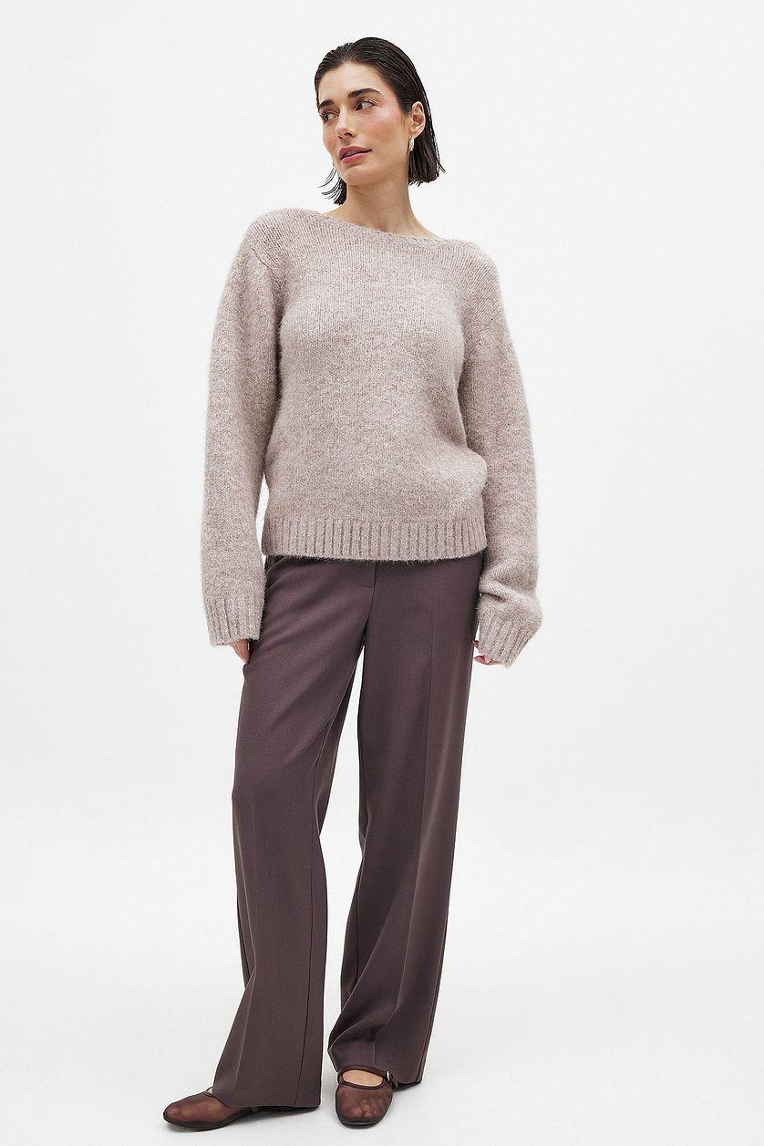 Knitted Back Detail Sweater Product Image