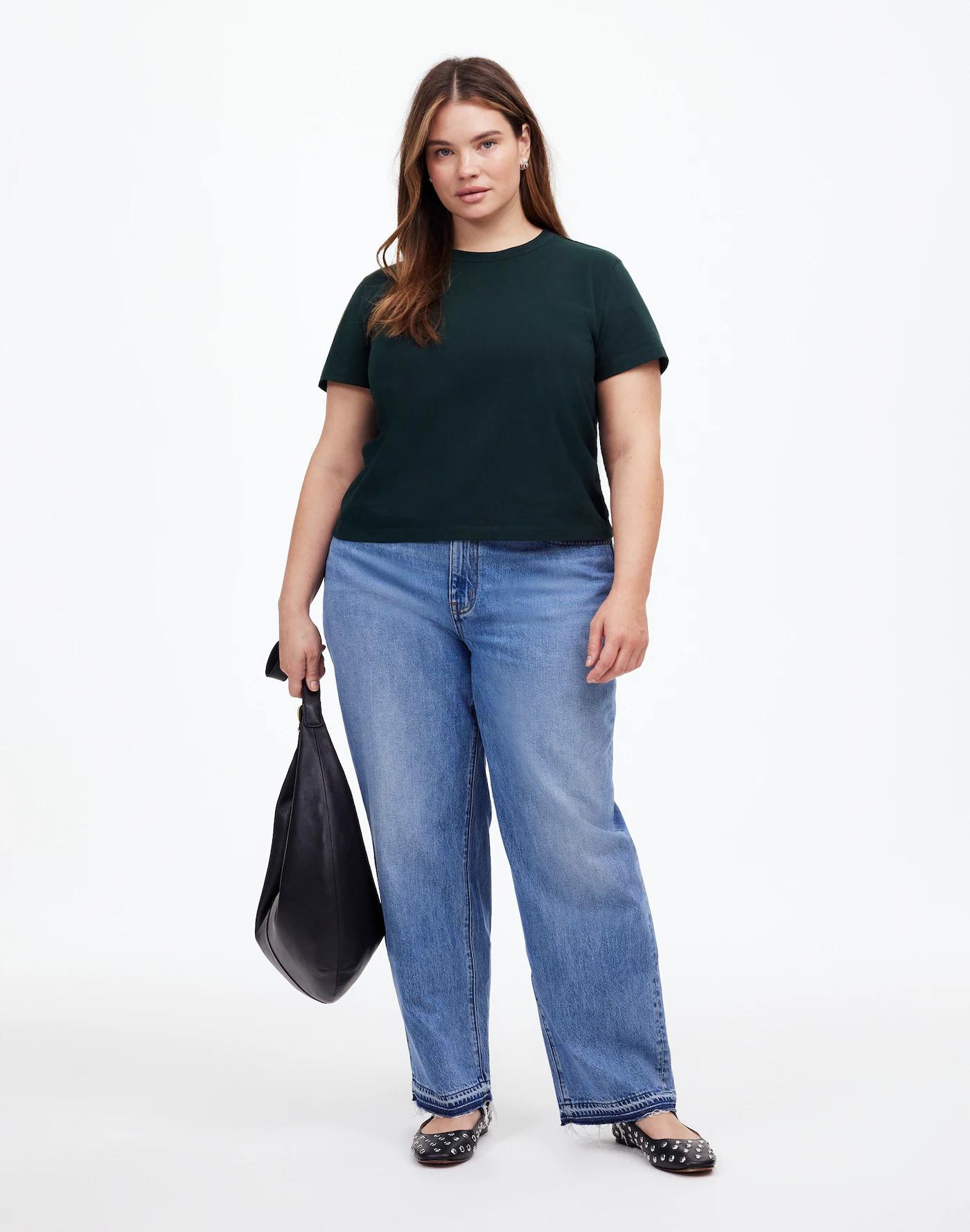 Plus Cotton Perfect Crewneck Tee Product Image