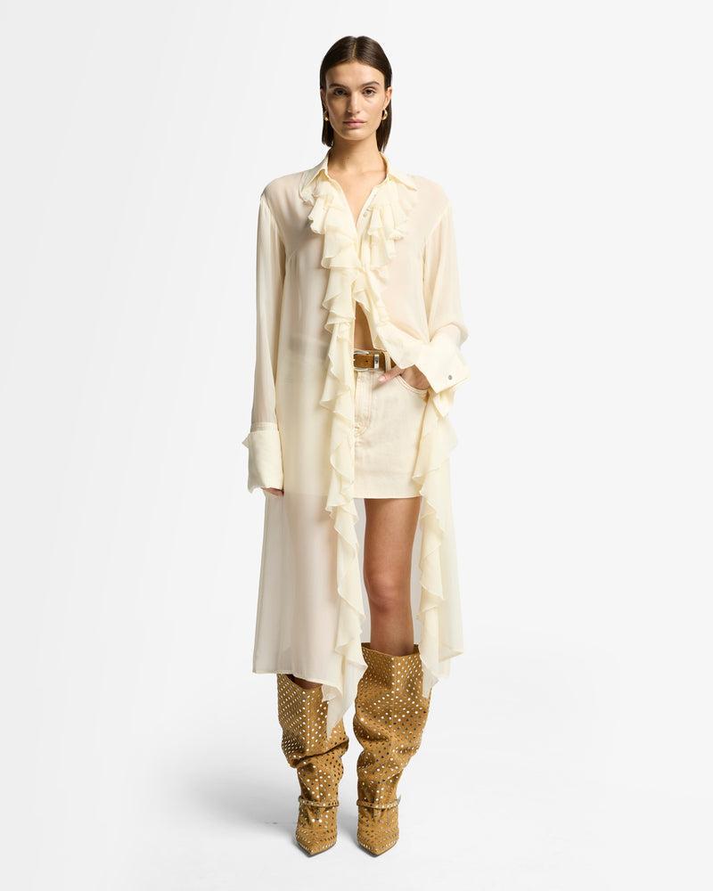 Silk Ruffle Dress Product Image