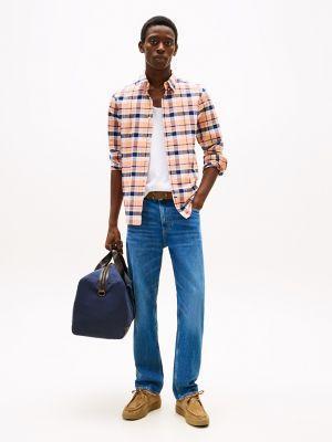 Slim Fit Plaid Oxford Stretch Shirt Product Image