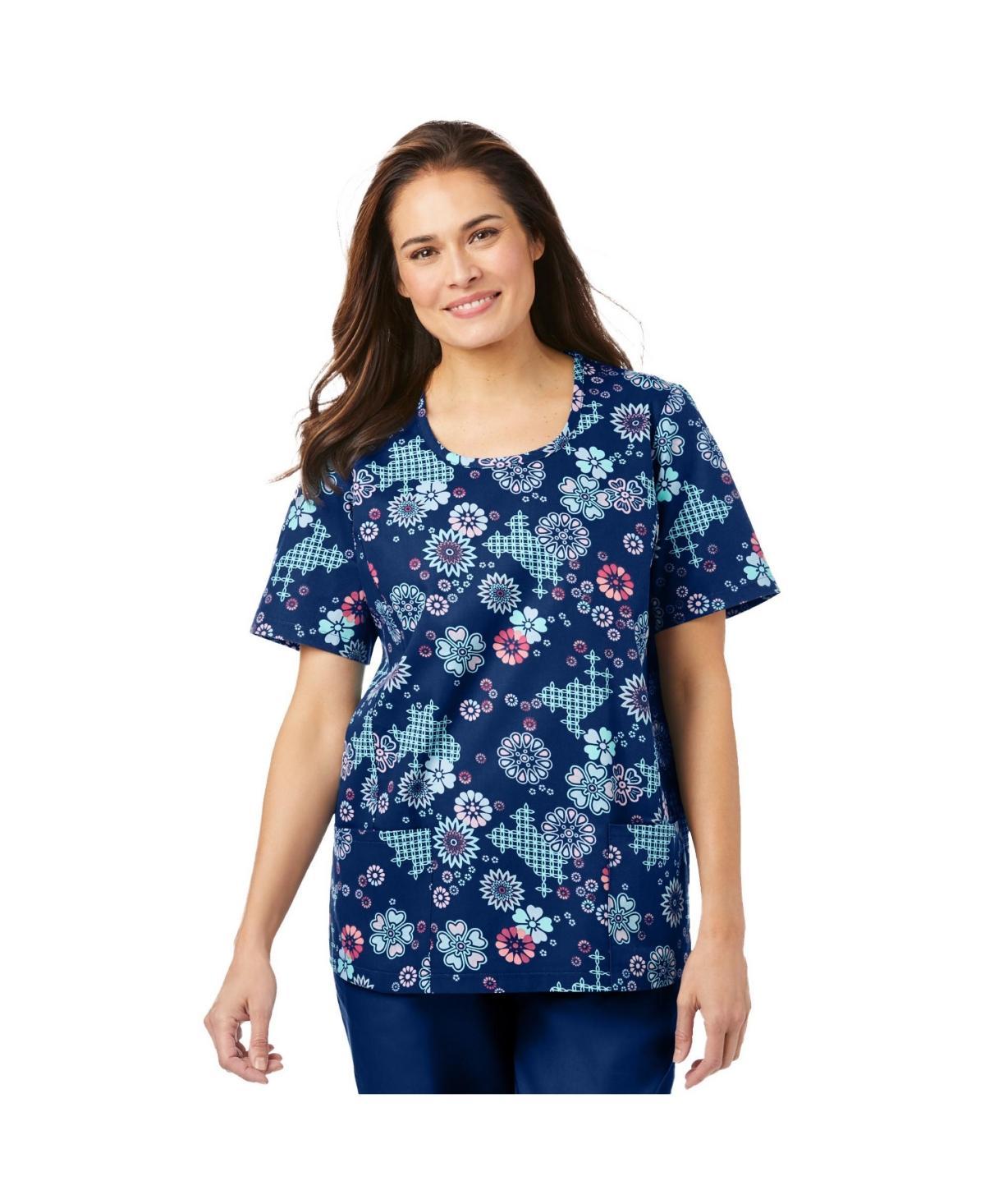 Comfort Choice Womens Scoopneck Scrub Top Product Image