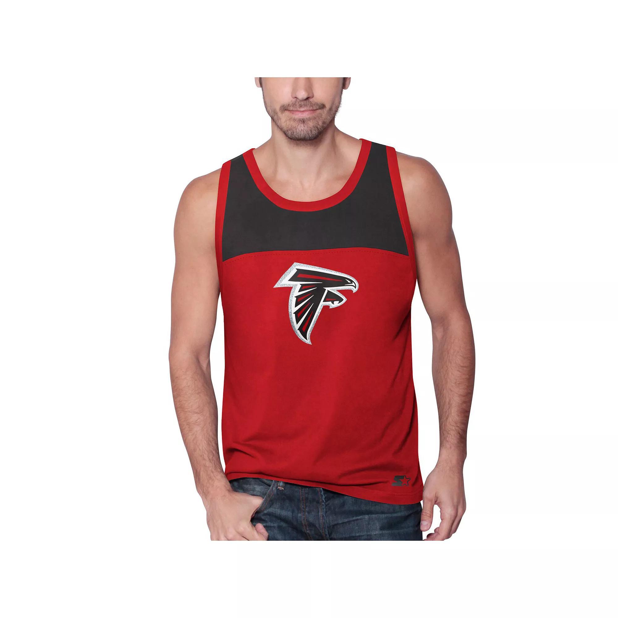 Mens Starter /Black Atlanta Falcons Logo Touchdown Fashion Tank Top Product Image